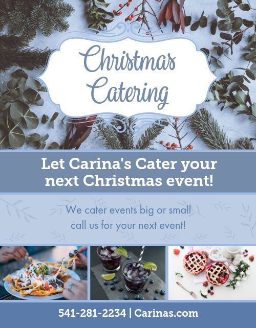 Christmas Catering Flyer