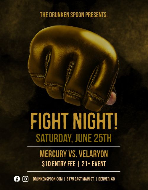 Fight Night Flyer 