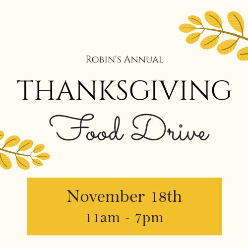 Simple Thanksgiving Food Drive IG Post