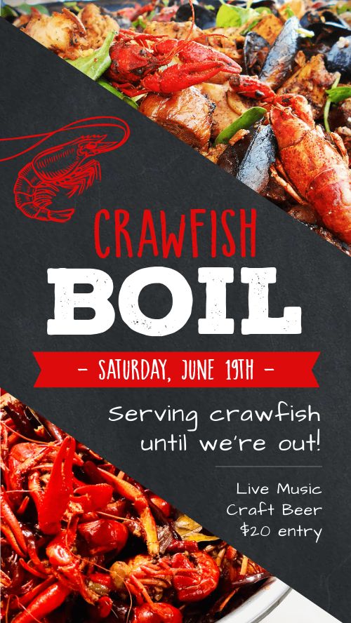 Crawfish Boil FB Story Template by MustHaveMenus