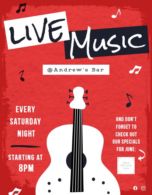 Live Music Bar Flyer