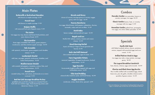 Oceanside Breakfast Takeout Menu Template by MustHaveMenus