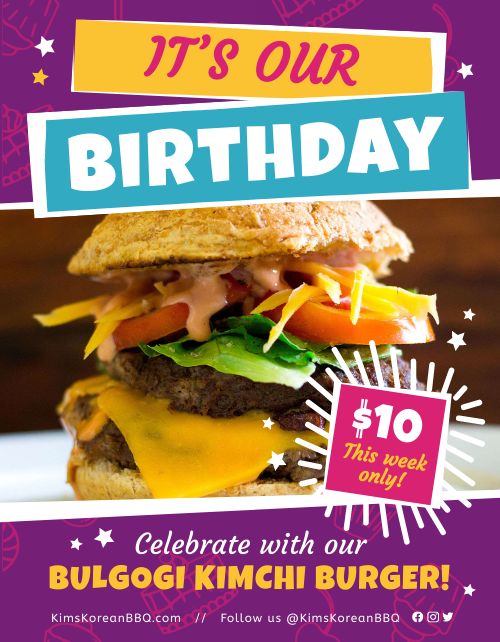 Restaurant Birthday Flyer
