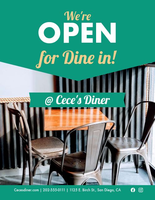 Open Dining Flyer