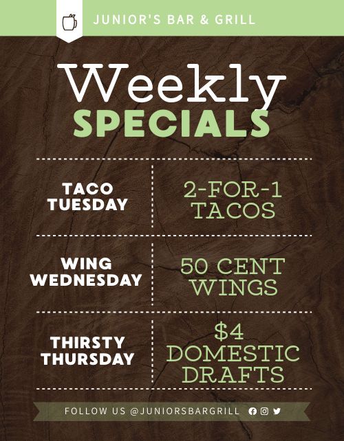 Weekly Specials Announcement