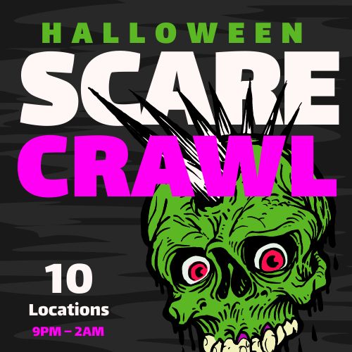 Scary Bar Crawl Halloween IG Post