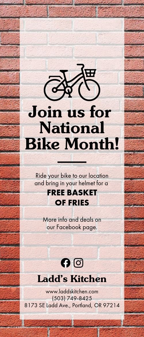 Bike Month Rack Card