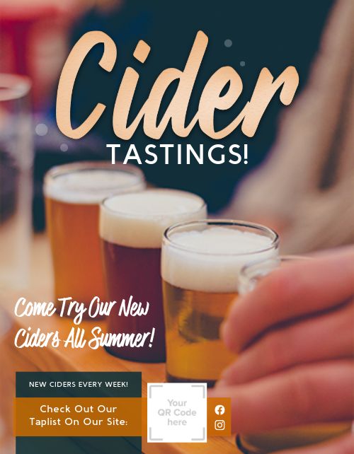 Cider Tasting Flyer page 1 preview