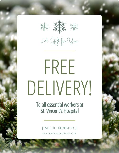 Free Delivery Winter Flyer page 1 preview