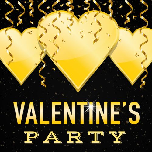 Gold Valentines Party IG Post