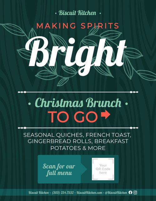 Christmas Brunch Sign page 1 preview