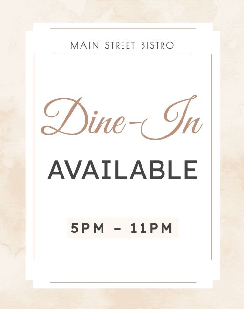 Dine In Available Poster