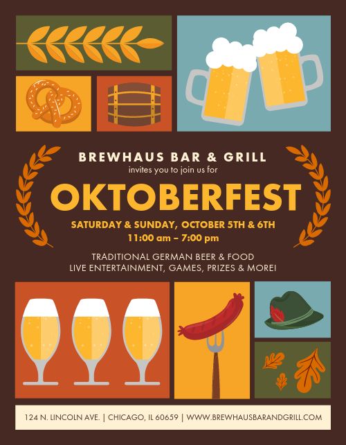 Oktoberfest Celebration Flyer page 1 preview