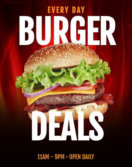 Burger Deals Poster