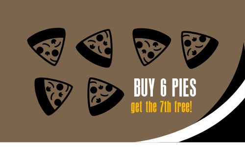 Pizza Slices Loyalty Card