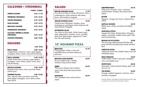 Professional Traditional Pizza Takeout Menu page 2 preview