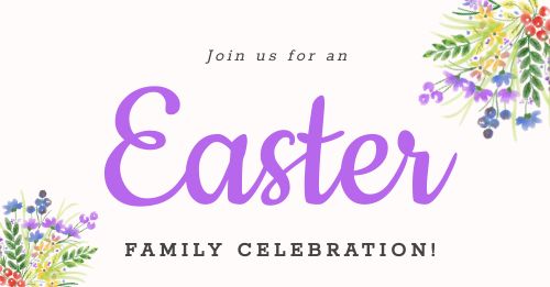 Tasteful Easter Celebration Facebook Post