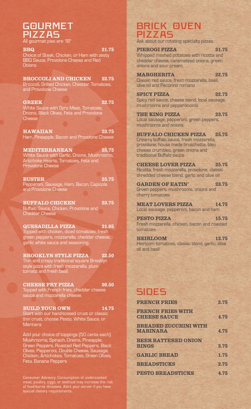 Pizza Flatbread Menu Design Template by MustHaveMenus