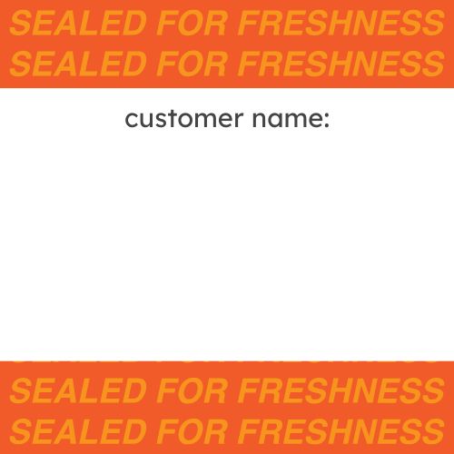 Customer Name Seal