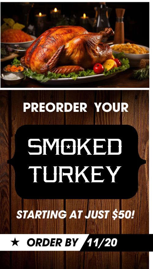 Smoked Turkey Digital Menu Screen