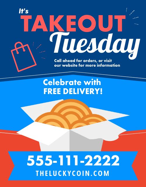 Takeout Tuesday Ad Flyer page 1 preview