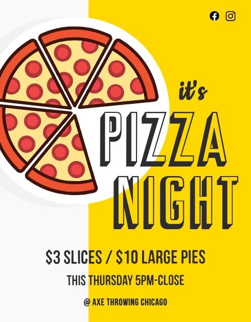 Pizza Night Restaurant Flyer