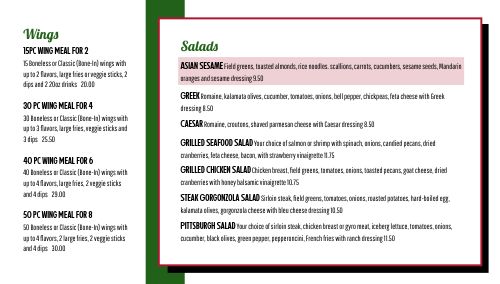 Iconic Red and Green Pizza Digital Menu Board page 2 preview