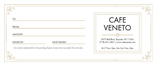 Elegant Gift Certificate  page 1 preview