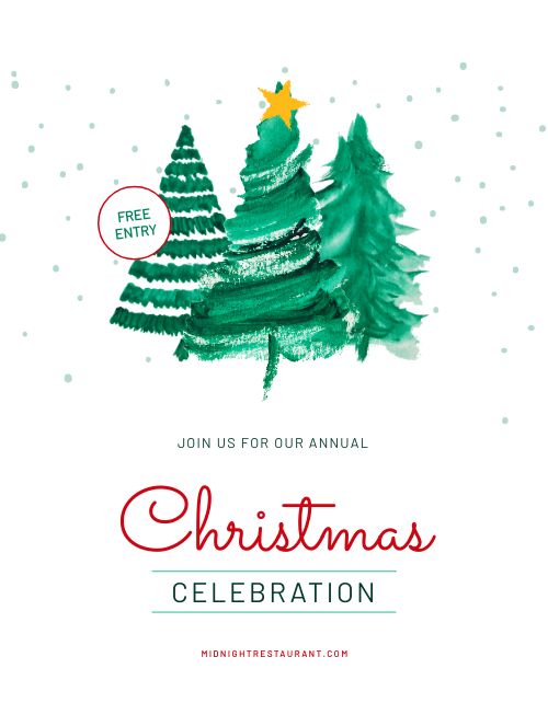 Christmas Celebration Flyer page 1 preview