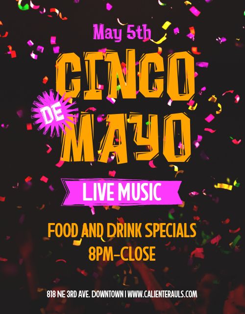 Cinco De Mayo Event Flyer page 1 preview