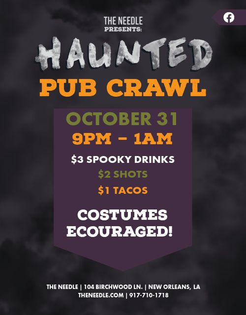 Haunted Pub Crawl Flyer