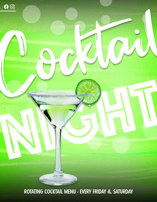 Green Cocktail Flyer