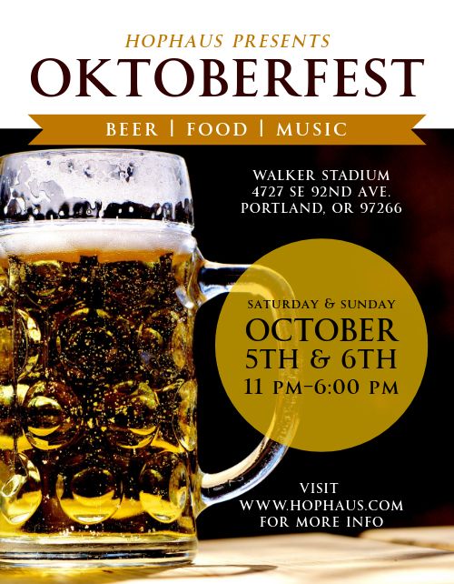 Oktoberfest Brew Flyer page 1 preview