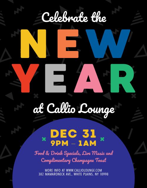 Colorful New Years Eve Flyer