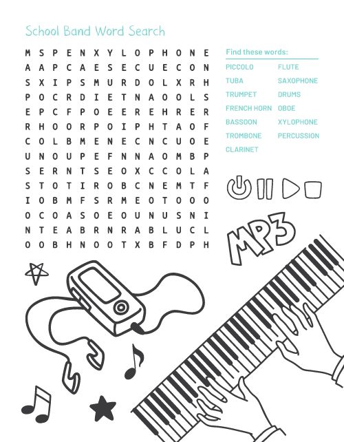 Fun Musical Kids Menu page 2 preview