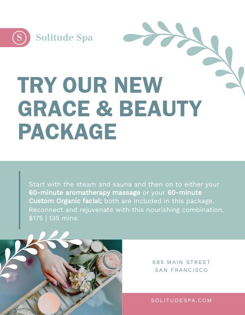 Spa Package Flyer