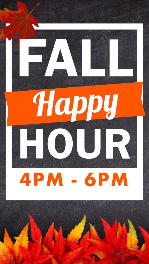 Fall Happy Hour IG Story