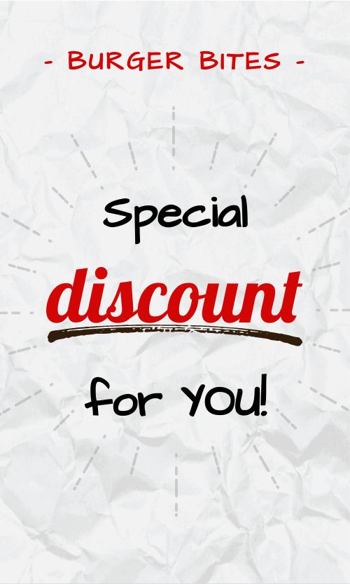 Special Discount Business Card
