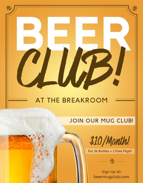 Beer Club Flyer