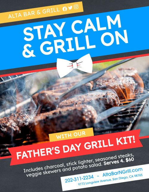 Fathers Day Grill Announcement