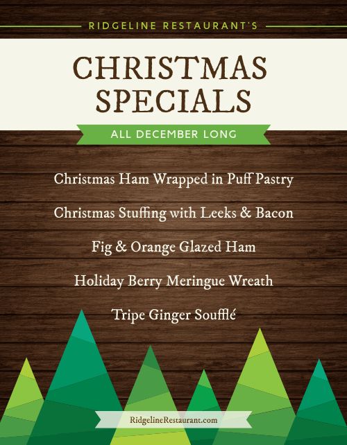 Christmas Special Food Flyer