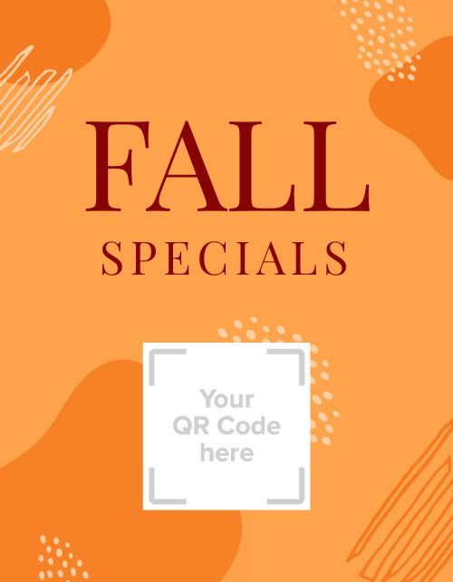 Orange QR Fall Flyer