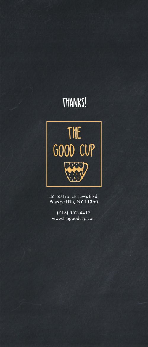 Coffeehouse Comment Card