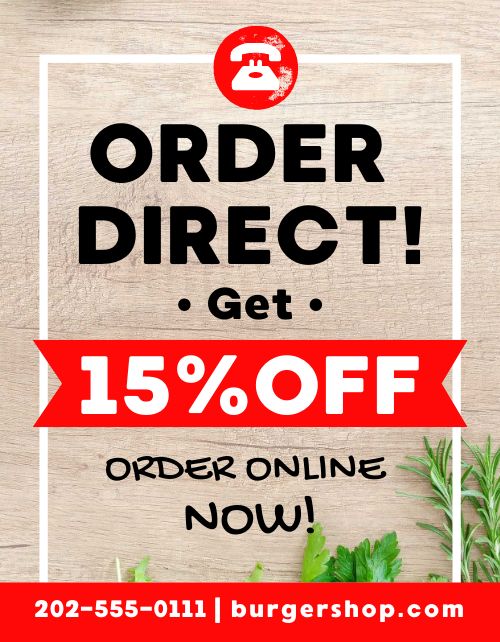 Order Direct Sale Flyer
