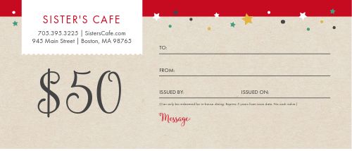 Seasonal Gift Card page 1 preview