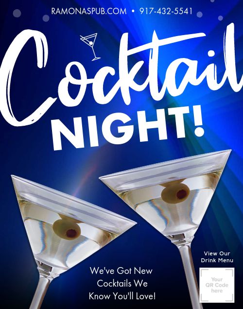 Cocktail Night Poster