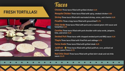 Country Mexican Digital Menu Video Board page 1 preview
