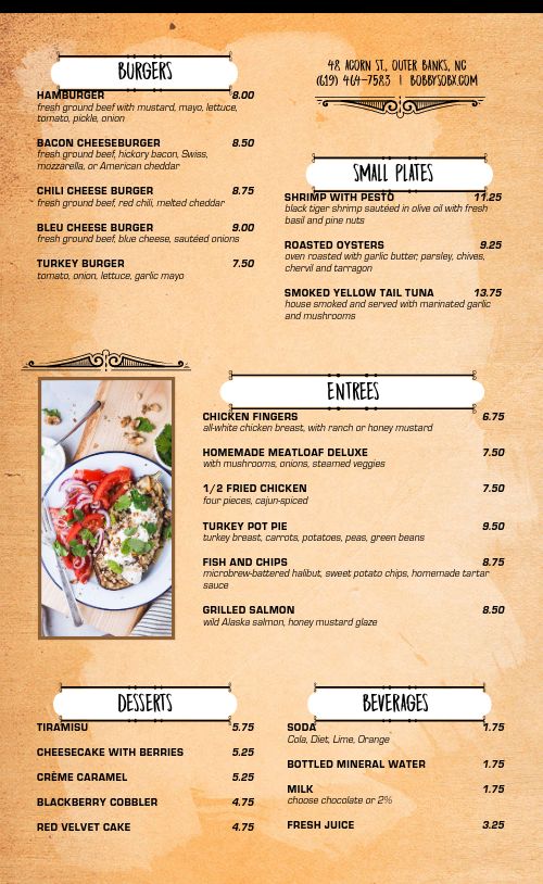 Sandwiches Family Menu Design Template by MustHaveMenus