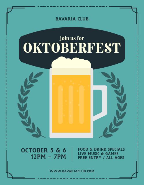 Oktoberfest Promotion Flyer