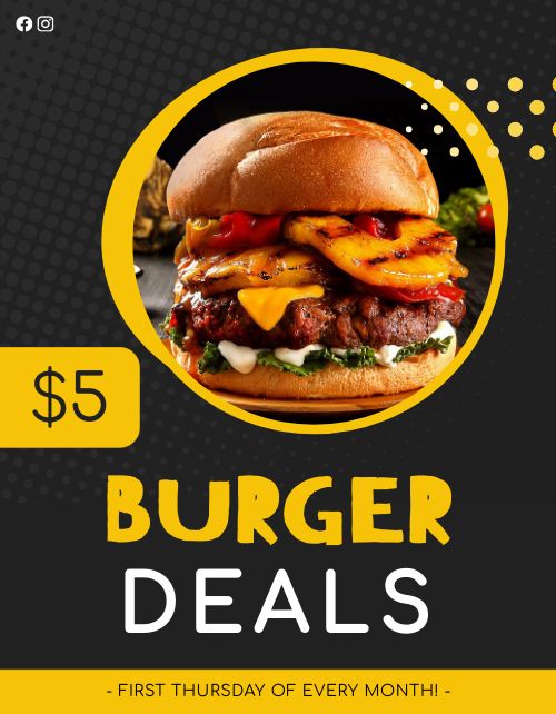 Daily Burger Specials Flyer